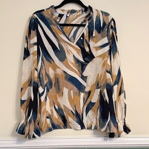 Summer Blouse Women’s Long sleeve Top SummerTop Summer long sleeves Size XL